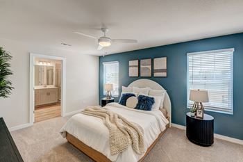 Primary bedroom ceiling fans